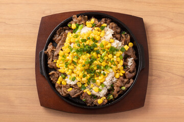 ビーフガーリックライス