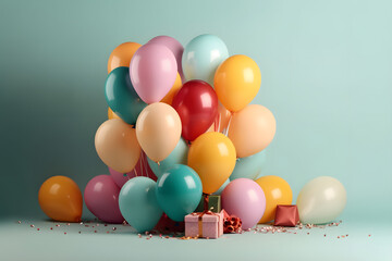 Birthday and Party Background made with an generative AI