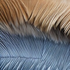 A furry and fluffy texture with animal fur and feathers3, Generative AI