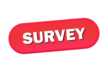 survey web banner. survey sticker, button or label. Vector