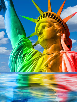 Gay Statue of Liberty NYC..