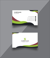 Fototapeta premium Modern style business card template,Corporate presentation simple and clean design.