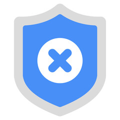 Perfect design icon of no security 