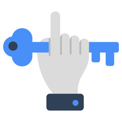 Editable design icon of key