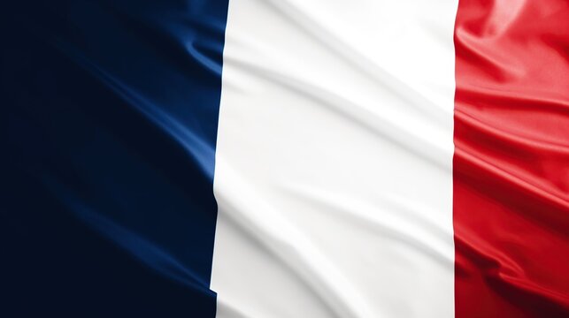 A stunning French flag flowing, 14th of July, patriotic, AI generated