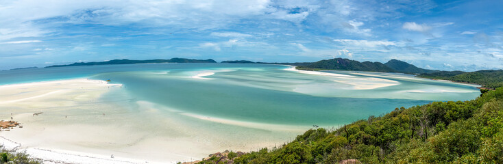 Whitehaven Beach, Whitsunday Islands, off the central coast of Queensland, Australia, Known for its...