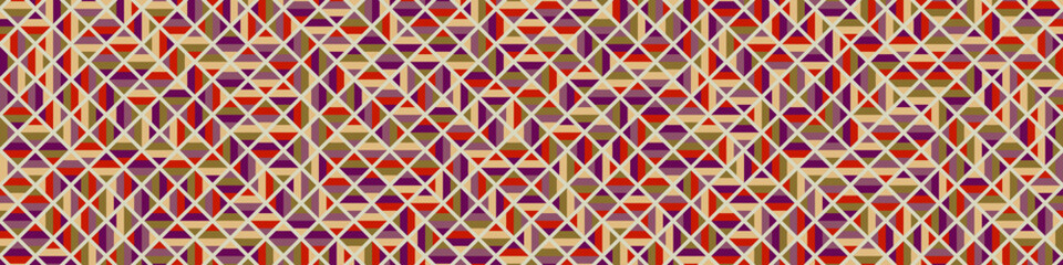 Color Rhombus tile tessellation pattern illustration