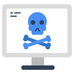 Perfect design icon of online danger