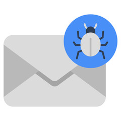 An icon design of mail bug