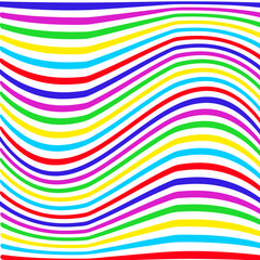Obraz premium abstract colorful background with stripes in the form of waves