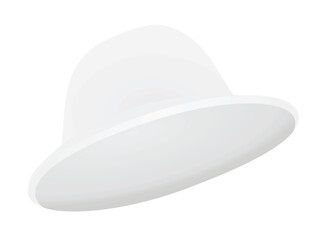 White safari hat. vector illustration