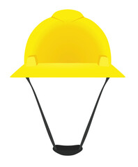Yellow safety helmet. vector illustration 