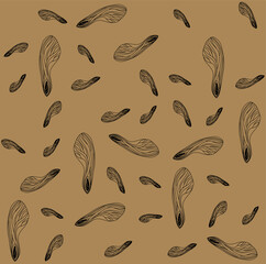 Natural pattern of maple wreaths. Environmental design