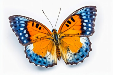 Fototapeta premium Butterfly isolated on white background. Generative AI