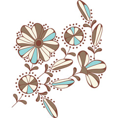 Abstract Flower Pattern Ornament