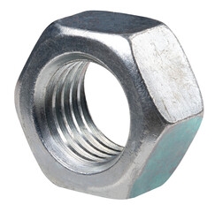 Bolt nut on an isolated background.