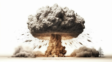 Nuclear bomb explosion, atomic bomb