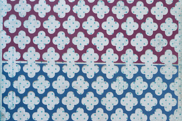 decorative machine cut paper grid patterns