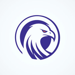 Eagle head vector logo template. Eagle head vector logo template.