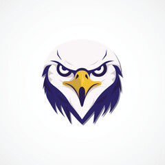 Eagle head logo template vector illustration. Eagle head logo design.