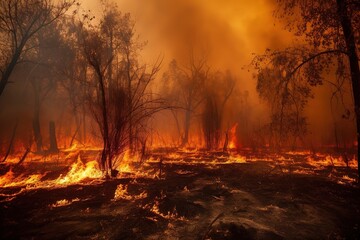 forest on fire
