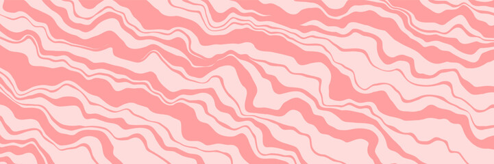 Vector abstract background. Marble texture, natural stone, free spill of paint. Long horizontal banner.