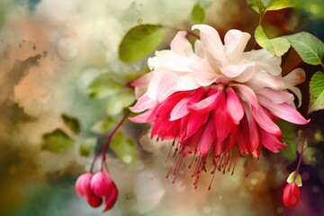 fuchsia flowers- Ai
