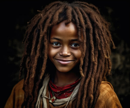 Tribal Girl Portrait-Generative AI
