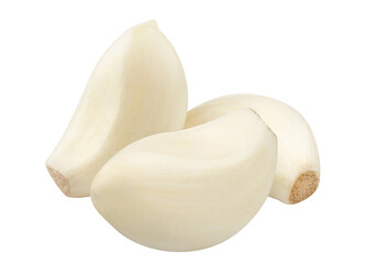 Delicious garlic cloves, cut out