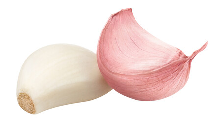 Delicious garlic cloves, cut out - Powered by Adobe