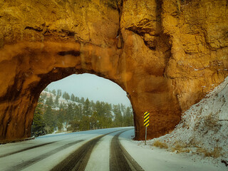 tunnel in the mountains