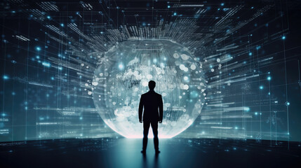 Big data technology concept. Generative Ai	
