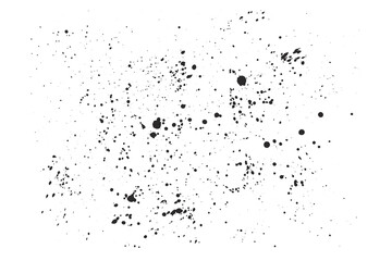 Abstract vector noise texture with small spray red blobs. Illustration of messy unique ink splashes for textured effect, design, decoration