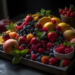 A Colorful and Refreshing Fruit Platter