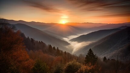 Dawn over the Peaks: Capturing the First Light in the Great Smoky Mountains