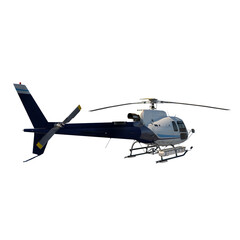 Fototapeta na wymiar Helicopter 2- Perspective B view png 3D Rendering Ilustracion 3D