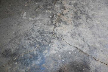 cracked concrete floor