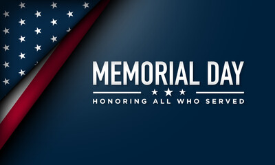 Memorial Day Background Design.