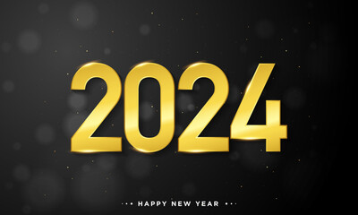 2024 happy new year background design.