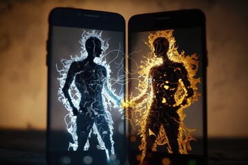 Social media day. Media content, Online chat. Multimedia Internet sharimg, technology. Message, likes Subscriptions e-mail Life in the network, Fashionable people Search. Generative AI.