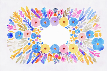 Watercolor Various Flower Wedding Illustrations Beautiful