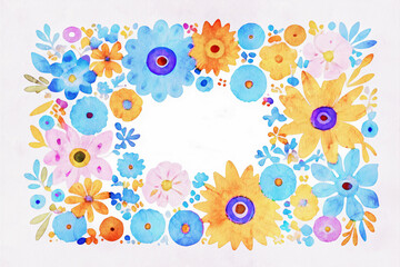 Watercolor Various Flower Wedding Illustrations Beautiful