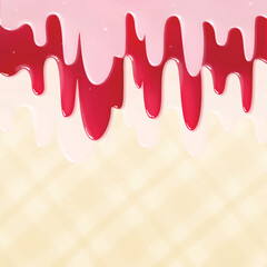 Free background Ice cream dripping honey caramel pastel colors cream sweet