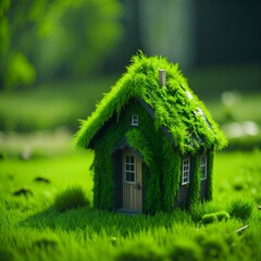 Green and environmentally friendly housing. Generative AI