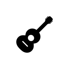 Guitar icon vector. musical instrument sign