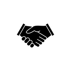 Hand shake icon vector. business handshake. contract agreement. partnership