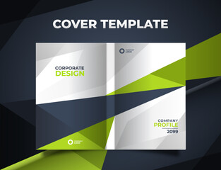 White Color Elegant Corporate Book Cover Design in A4 Landscape Layout Brochure, Annual Report, Magazine, Poster, Business Presentation, Portfolio, Flyer, Banner, Website.