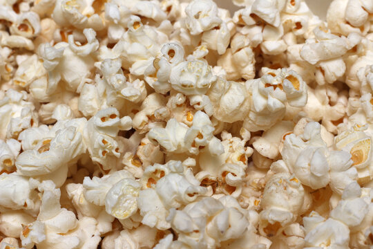 popcorn close up. close up of popcorn background. popcorn prepared to eat. 