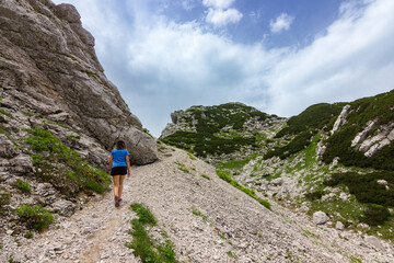 Fototapeta premium Views of Vogel mountain and surrounding area in Slovenia