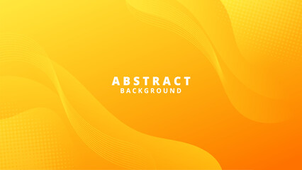 Abstract Yellow liquid background. Modern background design. gradient color. Dynamic Waves. Fluid shapes composition. Fit for website, banners, wallpapers, brochure, posters